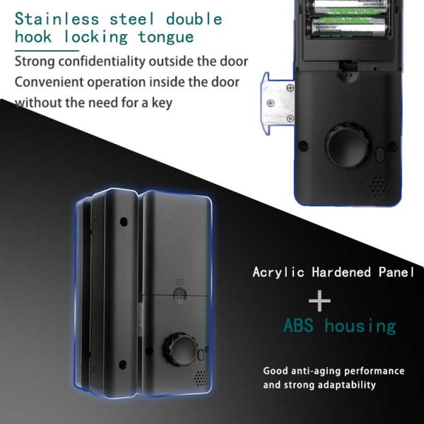 Glass door lock Mobile